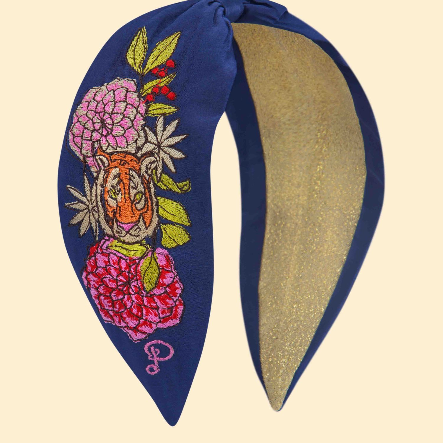 Floral Tiger Face - Haar Accessoires