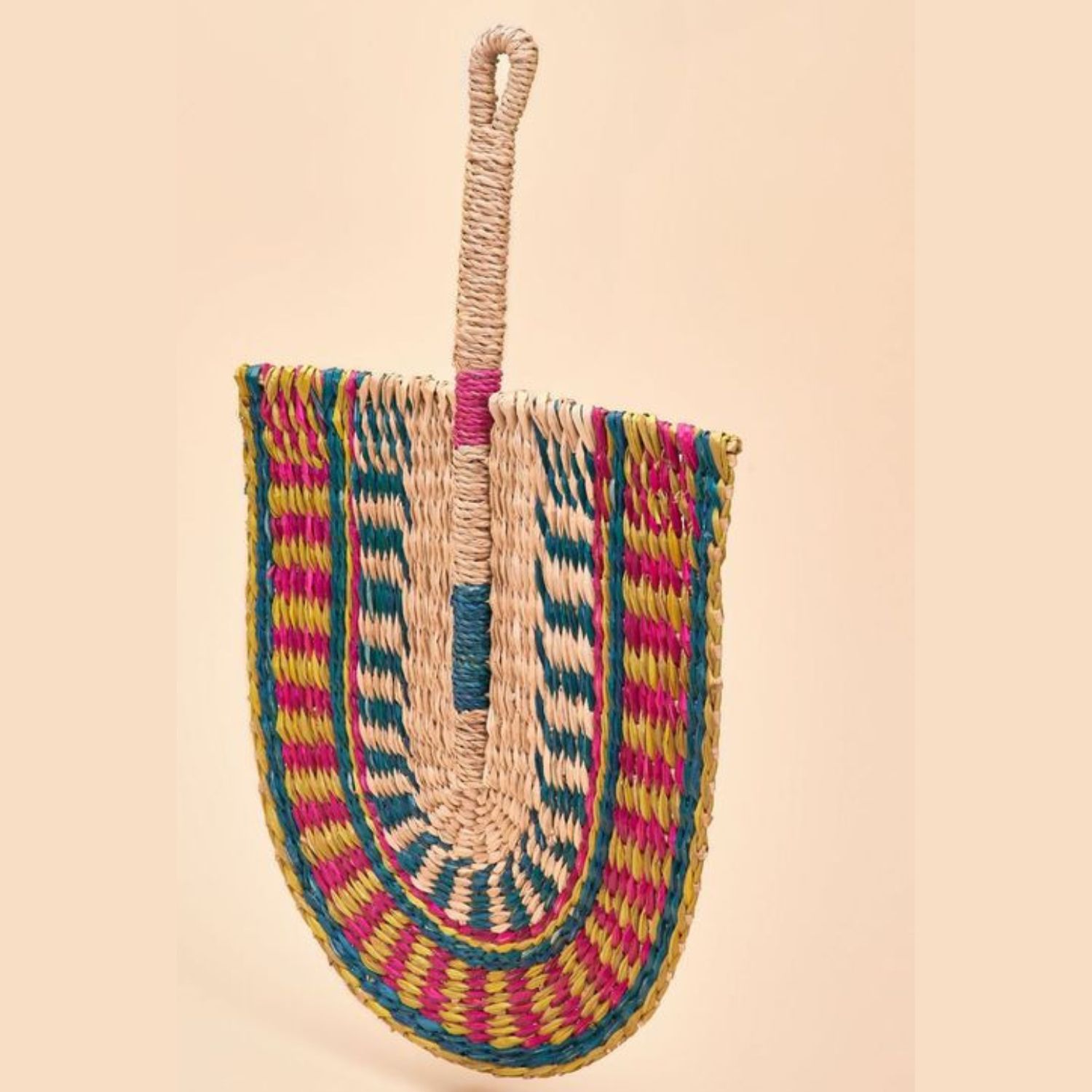 Summer Carnival Sea Grass Woven Hand Fan  - Fächer