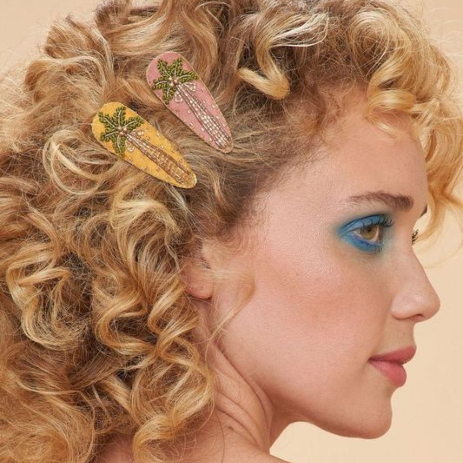 Jewelled Hair Clips-Palm Trees (Set of 2) - Haar Accessoires 