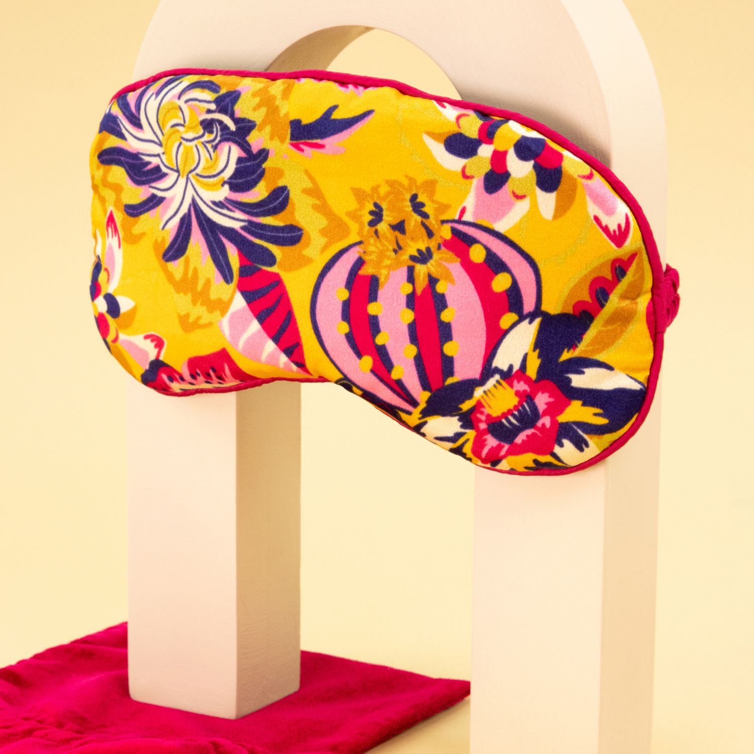 Luxury Lavender Silk Eye Mask - Fantasy Floral - Accessoires