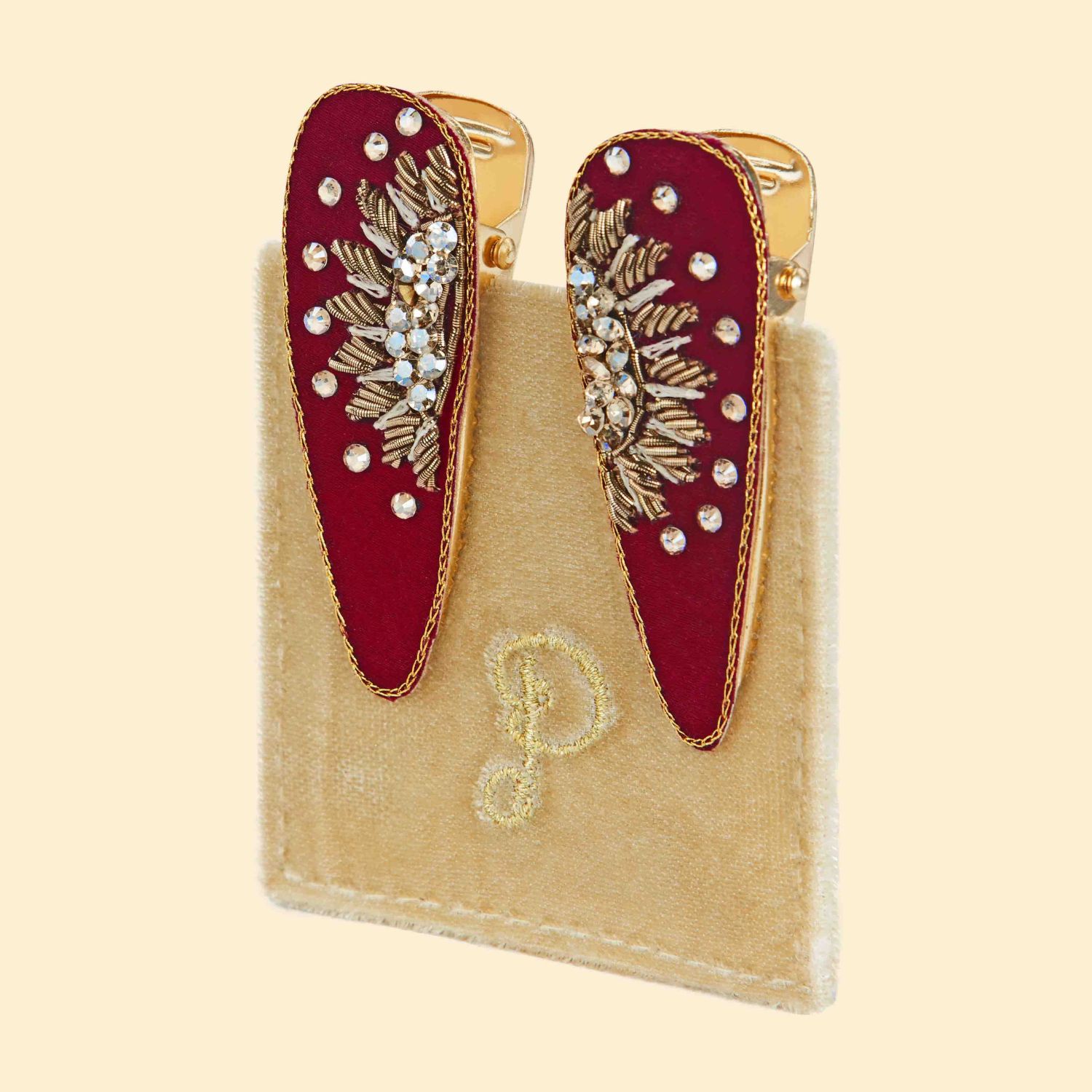 Jewelled Hair Clips Sunset (Set of 2) - Haar Accessoires